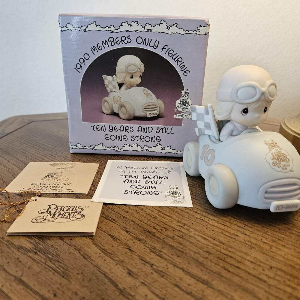 Precious Moments 1990 Ten Years and Still Going Strong new in box